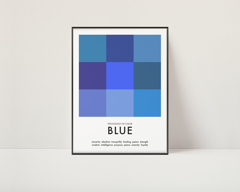 Fine Art Print Color Theory Studio Art Psychology Etsy