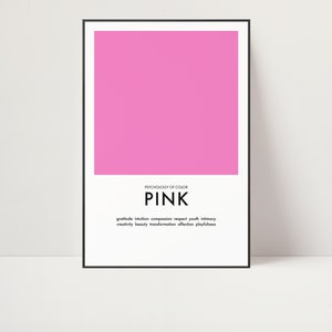 Kunstdruck | Farbtheorie | Studio Kunst | Psychologie | Grafik design | Designer | Lehrposter | Minimalistisches Design | Mid-Century