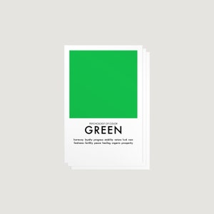 Postkartensets | Kunst und Design | Farbtheorie | Psychologie der Farbgebung | Monochrome | Grafik design | Minimalistisches Design | Mid Century
