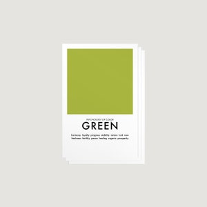 Postkartensets | Kunst und Design | Farbtheorie | Psychologie der Farbgebung | Monochrome | Grafik design | Minimalistisches Design | Mid Century