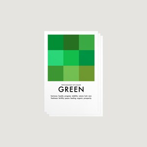 Postkartensets | Kunst und Design | Farbtheorie | Psychologie der Farbgebung | Monochrome | Grafik design | Minimalistisches Design | Mid Century