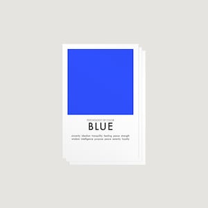 Postkartensets | Kunst und Design | Farbtheorie | Psychologie der Farbgebung | Monochrome | Grafik design | Minimalistisches Design | Mid Century