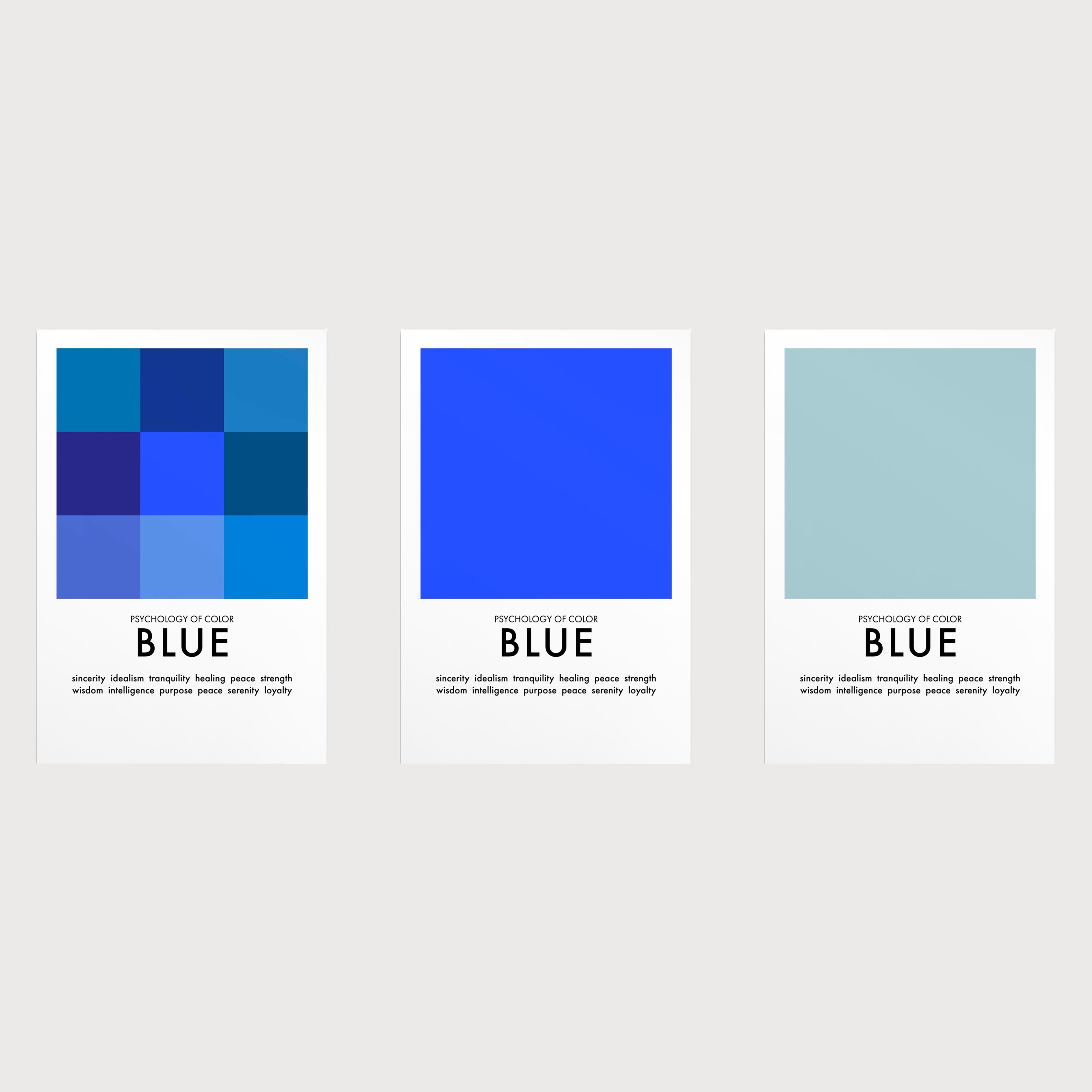 Postcard Color Patterns Custom Color Theory Postcard Set | Minimalist Graphic Design - Etsy