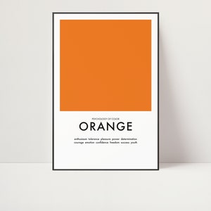 Kunstdruck | Farbtheorie | Studio Kunst | Psychologie | Grafik design | Designer | Lehrposter | Minimalistisches Design | Mid Century