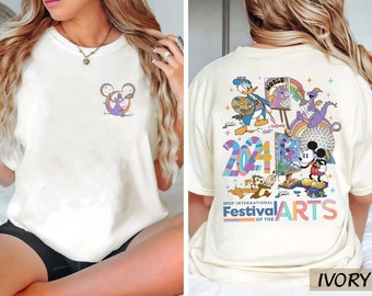 Disney Epcot International Festival of the Arts 2024 Shirt, Mickey & friends Figment shirts, Epcot Family shirts, Disney Festival Shirt