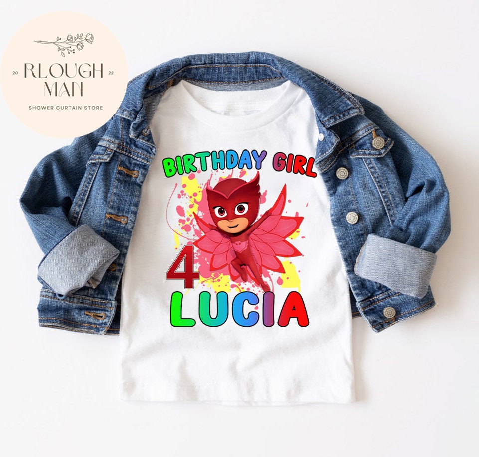 PJ Masks Birthday Shirt PJ Mask Catboy Owlette Gekko Shirt Etsy