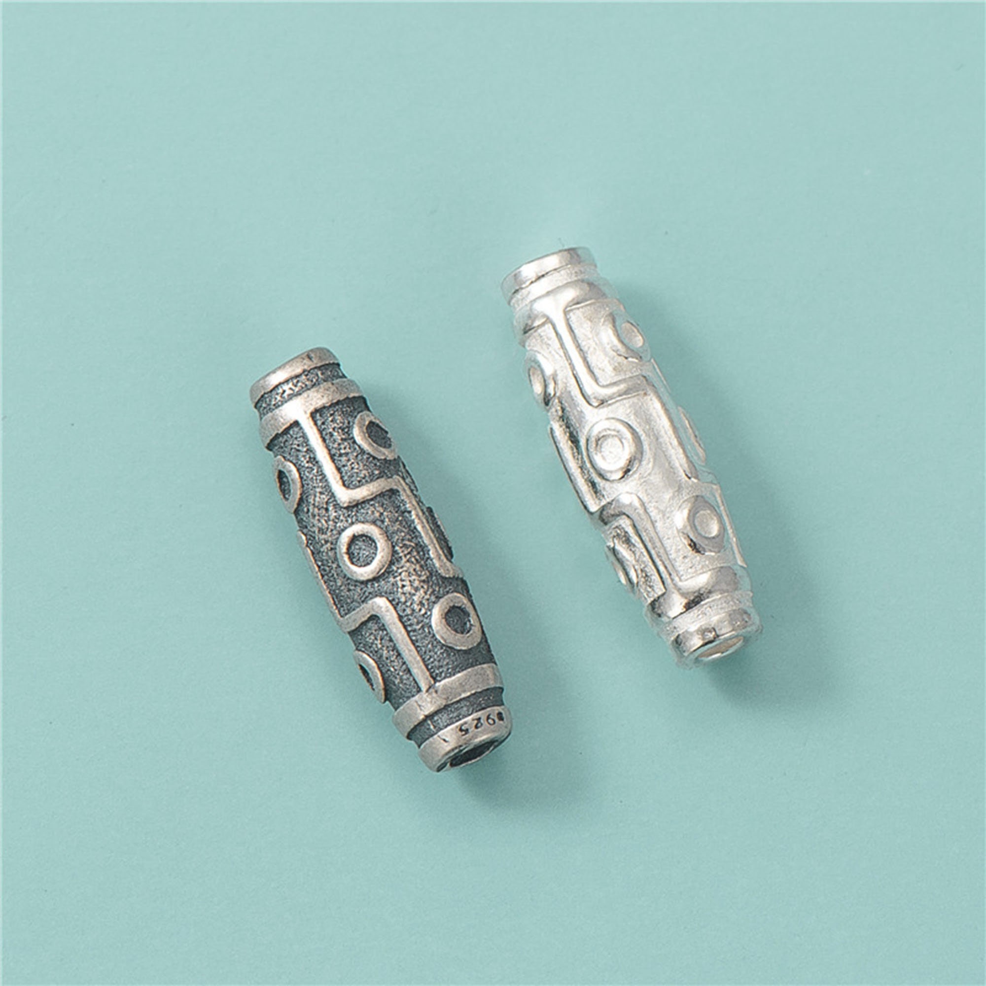 5PCS 925 Sterling Silver Space Beads Sterling Silver Tube Etsy