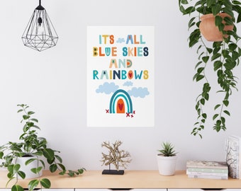 Blue Skies and Rainbows poster