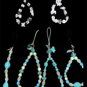 beaded phone charms