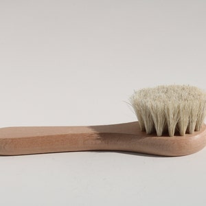 Spazzola in crine di cavallo 100% naturale per massaggio del viso, cura della pelle del viso, spazzola per il viso in crine di cavallo naturale, kit per massaggio del viso per ringiovanire il tuo viso