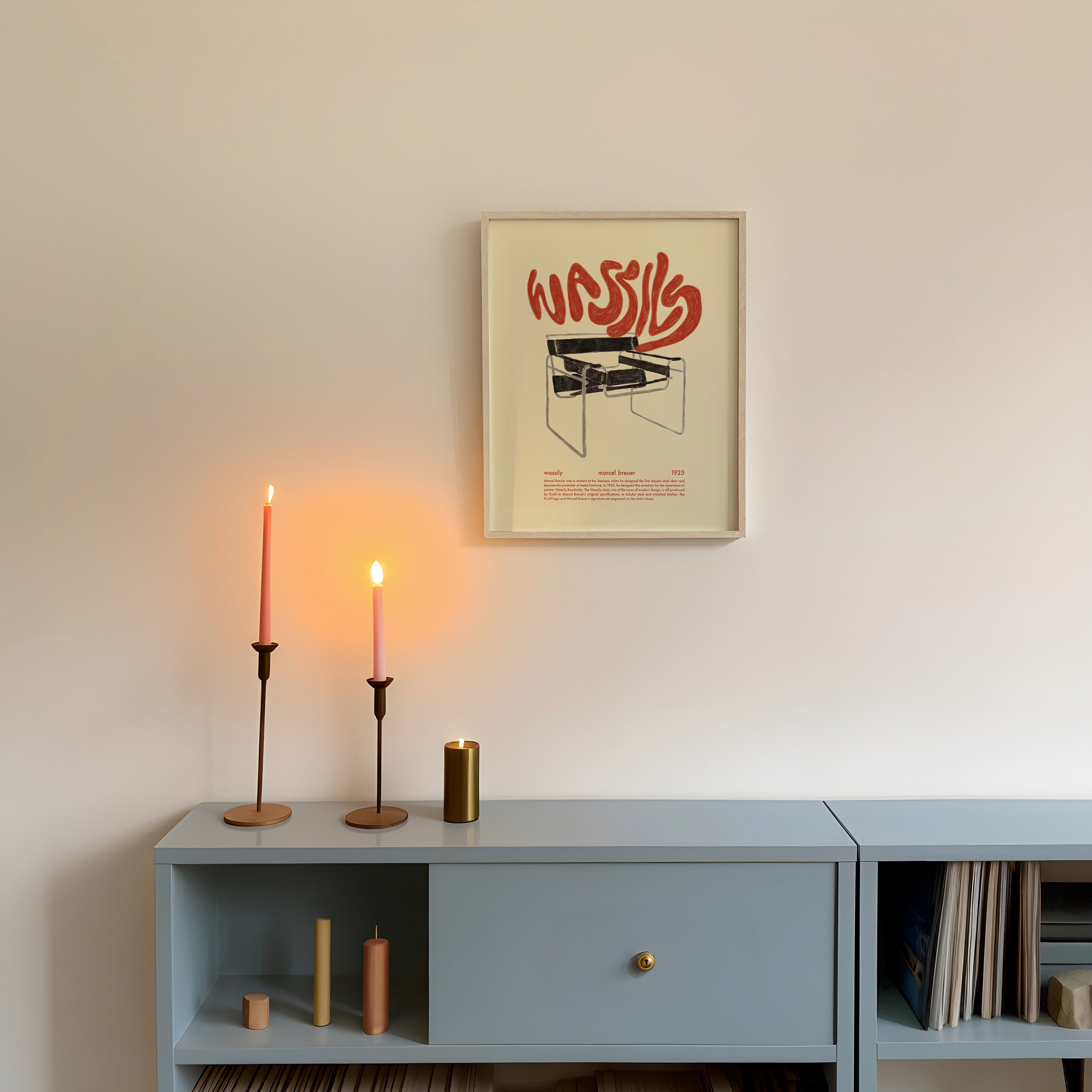 Marcel Breuer Poster - Wassily Chair - Architecture Print - Bauhaus Art ...