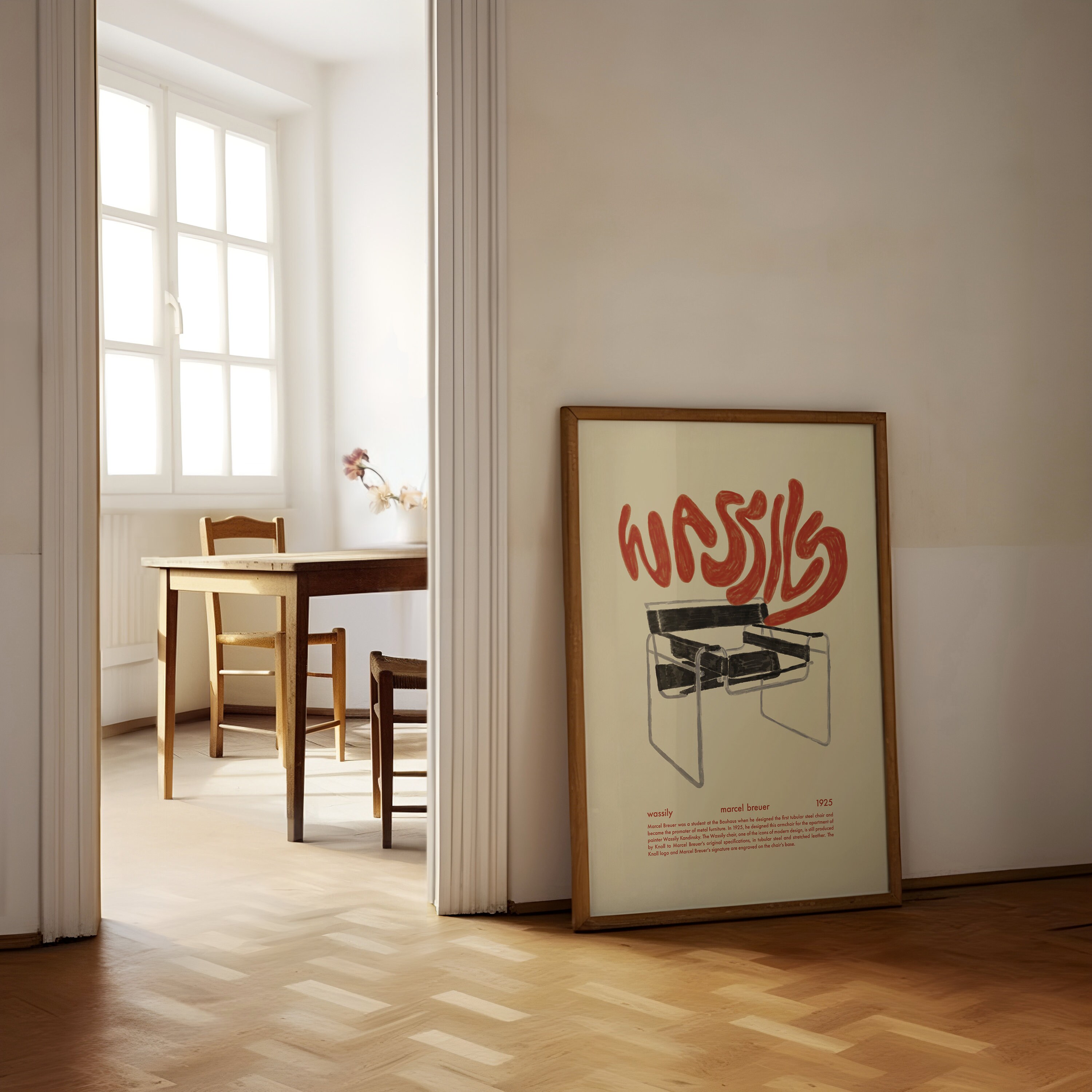 Marcel Breuer Poster - Wassily Chair - Architecture Print - Bauhaus Art ...
