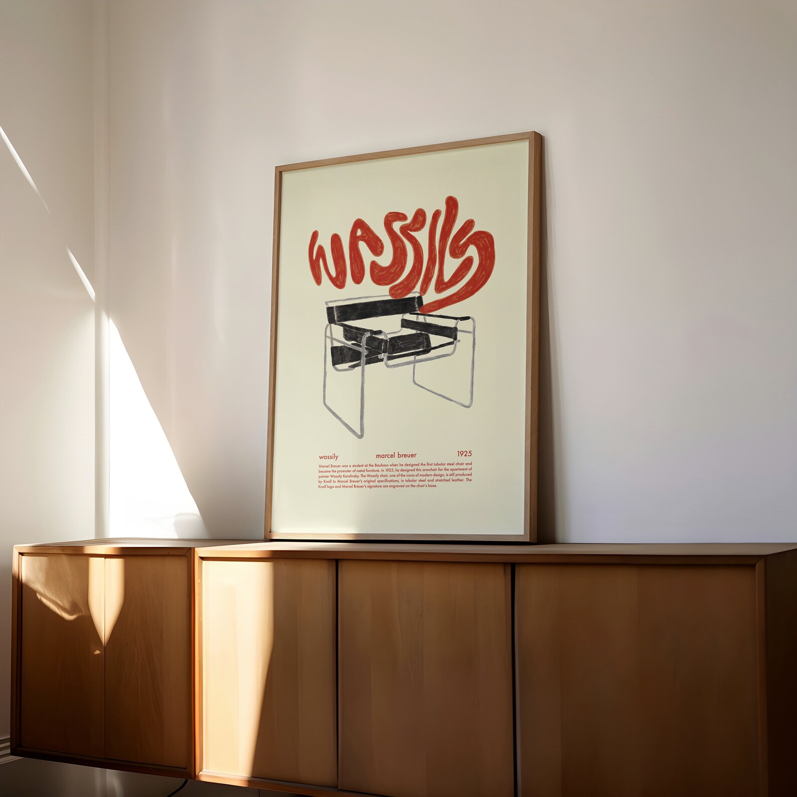 Marcel Breuer Poster - Wassily Chair - Architecture Print - Bauhaus Art ...