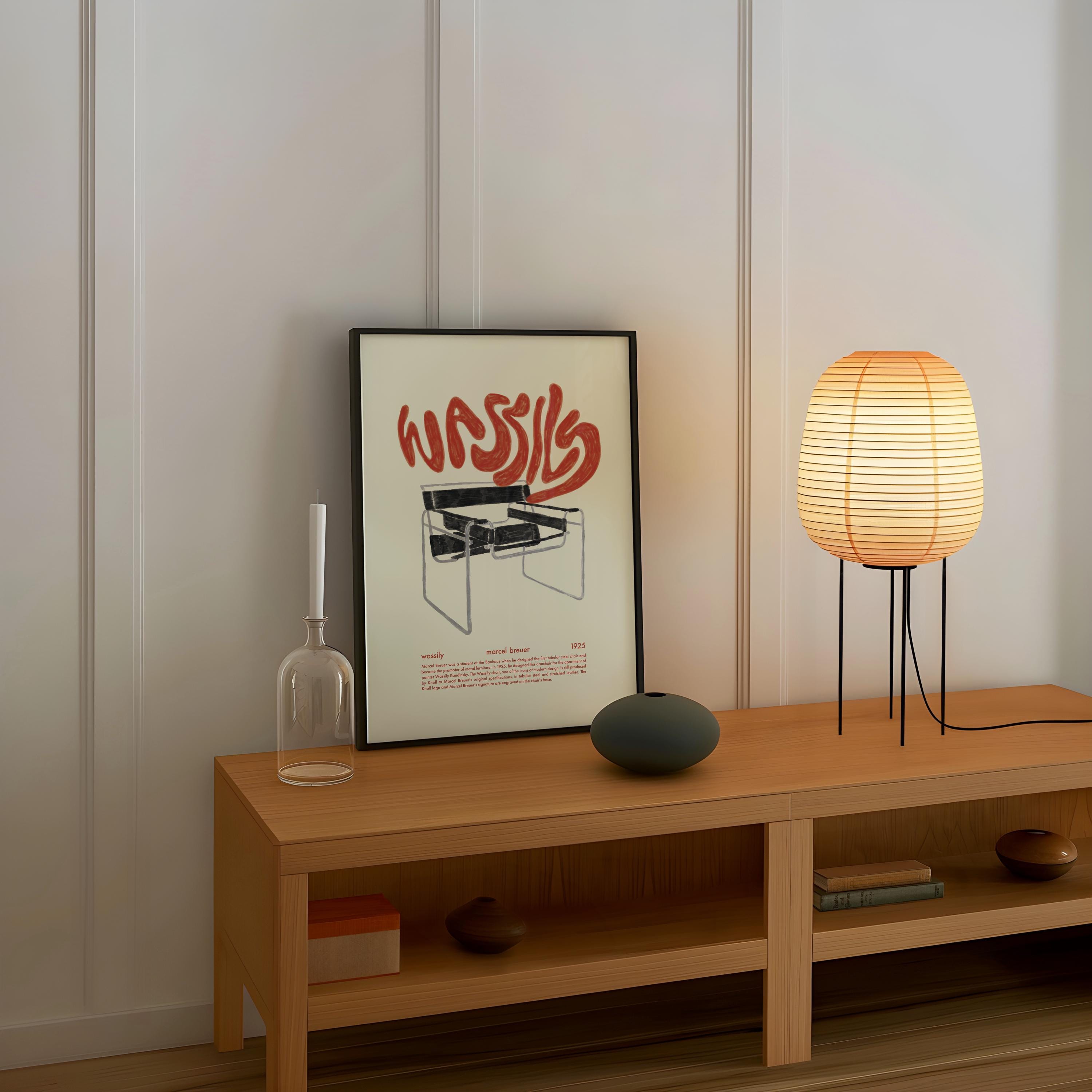 Marcel Breuer Poster - Wassily Chair - Architecture Print - Bauhaus Art ...