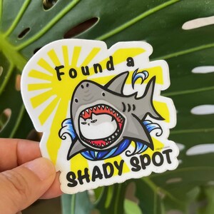 Found a Shady Spot - Mochi-Celeste Cat Sticker