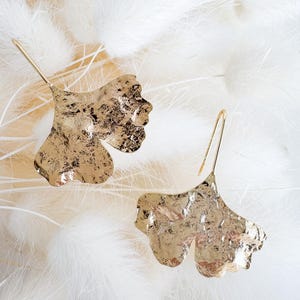 Hängeohrringe im Blätterdesign (Gingko, Ahorn und Buche)