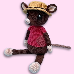 Amigurumi Shrew Crochet Pattern | Woodland Garden Animal Crochet PDF