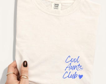 Shirt voor tantes, clubshirt coole tantes, shirt voor tante, shirt voor nieuwe tante, shirt voor nieuwe tante, clubshirt voor tantes, coole tantecadeaus, tante cadeau-ideeën