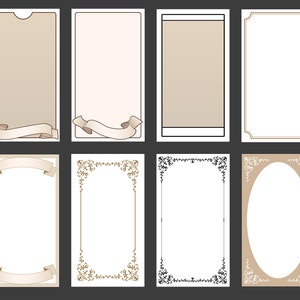 Retro Frames svg, Sofort Download, Tarot Karte Rahmen svg, Karte Rahmen svg für Cricut
