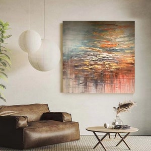 Creative abstract hand-painted oil painting on Canvas personality Wall Art decoration bedroom corridor living room elegant style