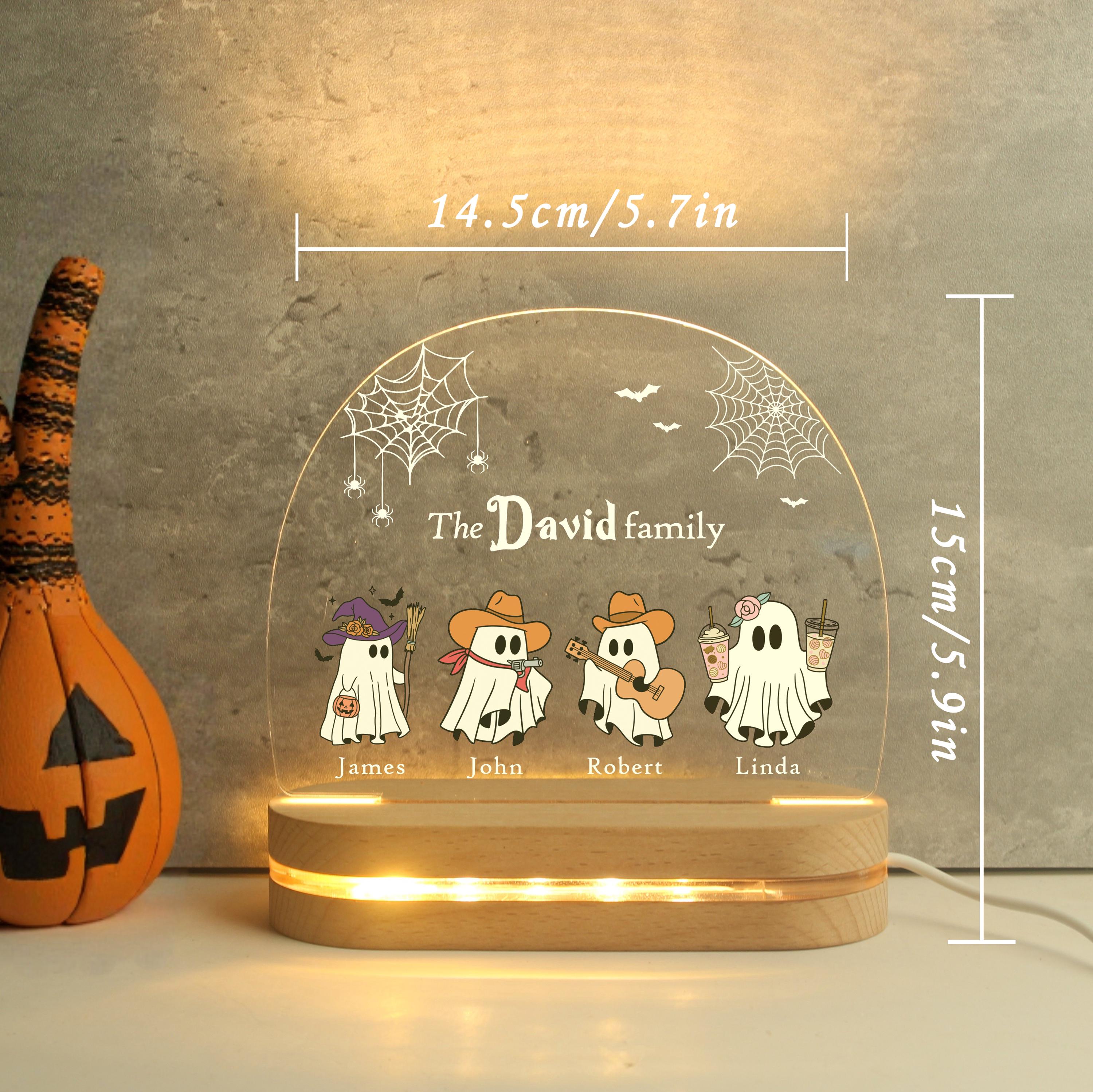 Personalized Halloween Gift Lights, Family Gift Lights, Dad's Team, Name Customized Night Lights, Birthday Gift Lights, Anniversary Gifts
