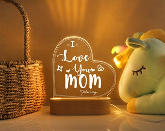 Gift for Mom - Gift Idea for Mom - Gift for Mommy - Night Light for Mom - Heartwarming Mother's Day Gift 2024 - Mom Birthday Gift