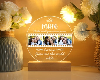 Personalized Photo Night Light,Custom Photo Collage Lamp,Photo Lamp, Photo Collage Gift,Mother's Day Gift,Happy Mother's Day,Gift for Mom