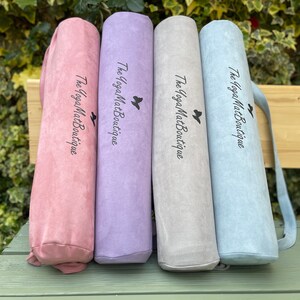 Suede Yoga Mat Bag