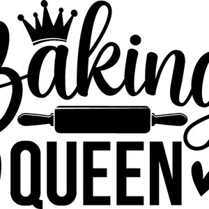 Baking Queen svg pdf png eps jpg