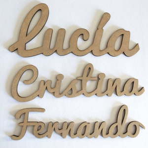 Nombres de Madera Personalizados