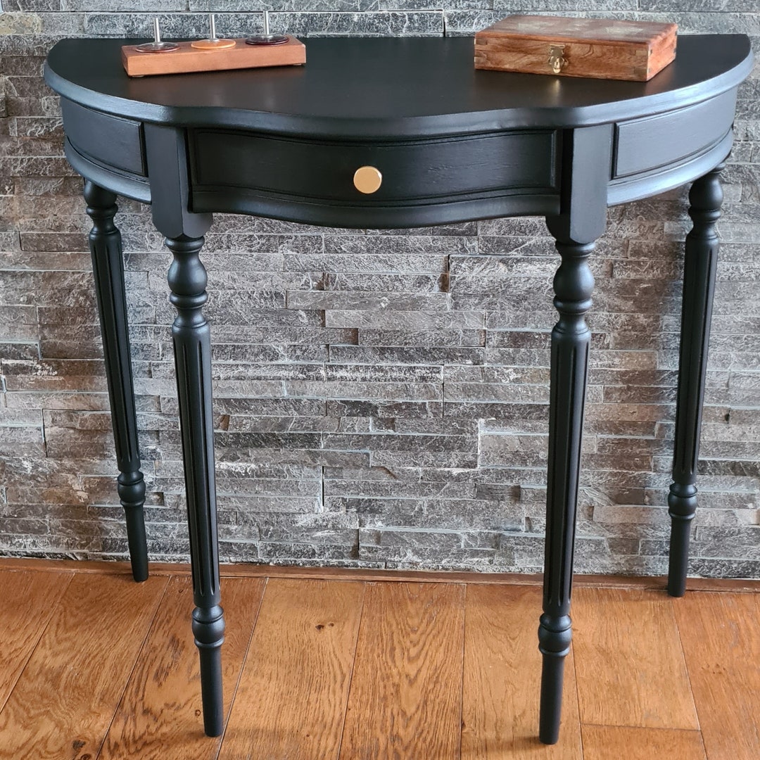 Retro Hall Table SOLD Similar Available. Vintage Console Table, Hall Table With Drawer ...