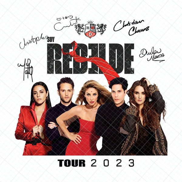 RBD Rebelde Tour 2023 Digital Png Download, Music Touring Png, RBD Band Fan Png, RBD Fans Gift