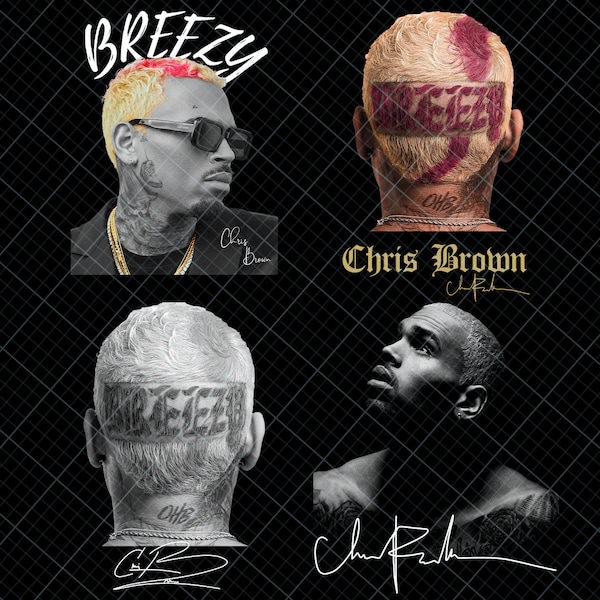 Combo 4 File Chris Brown Breezy Png, Vintage Chris Brown Png, Breezy Chris Brown Png, Chris Brown Homage 90s Graphic Digital Png