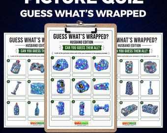 Guess What's Wrapped? Husband Edition Picture Quiz (Digital Download)