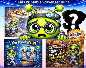 UFO Adventure Printable Scavenger Hunt Game