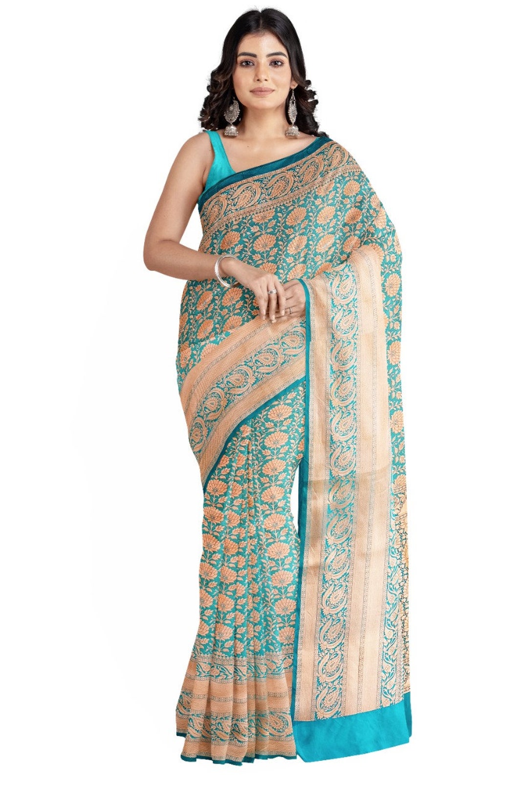 Cotten Silk Sarees bollywood Banarasi Designer Sarees Etsy