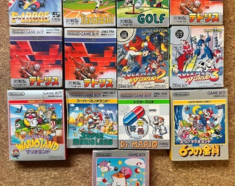 Gameboy Games with box and manual