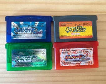 Authentic Pokemon Sapphire/Fire Red Nintendo Gameboy Advance Game Japanese