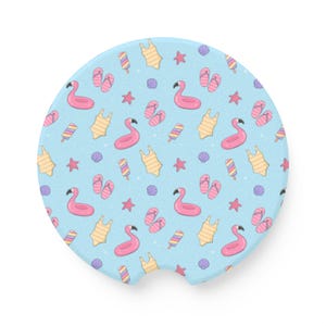 Posavasos flotante para piscina de verano / Accesorio para portavasos de esteatita absorbente