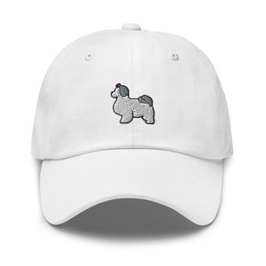 Cute Shih-tzu Dog Dad Hat, Embroidered Shih Tzu Baseball Cap, Shih Tzu Owner Gift, White Maltese Dog Breed 6 Panel Dad Cap Multiple Colors