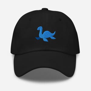 Plesiosaurus Dino Dad Hat, Embroidered Unisex Adjustable Baseball Cap, Fun Gift for Dad, Stylish and Comfortable, Perfect for All Occasions