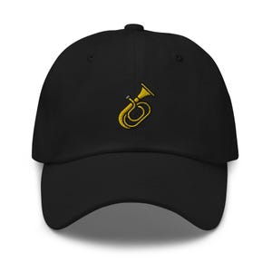 Embroidered Trumpet Dad Hat: Unisex Music Baseball Cap