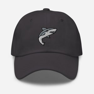 Toller Hai Papa Hut, Bestickter Hut Ozean Tier, Baseball Cap - Unisex Verstellbar unstrukturiert 6 Panel in mehreren Farben, Ozean Fisch Geschenk