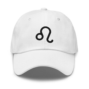 Leo Zodiac Dad Hat, Embroidered Leo Baseball Cap, Astrology Leo Symbol Birthday Gift For Leo Sign, Horoscope Star Constellation Dad Cap