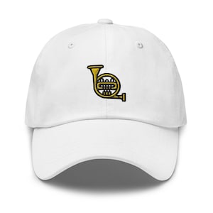 Trumpet Horn Embroidered Dad Hat, Adjustable Unisex Cap, Perfect Gift for Music Lovers, Casual Baseball Hat, Stylish Comfortable Headwear