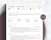 Dental Assistant Resume Word Template Resume Google Docs Dental Hygienist CV Template ATS Friendly Dental Nurse Resume Dentist CV Medical