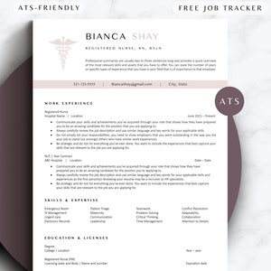 ATS Friendly Nurse Resume Google Docs Resume Word Template Medical Assistants Resume Registered Nurse Practitioner CV Template Pediatric RN
