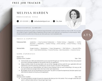 ATS Resume with Picture Modern Classic CV Design ATS Friendly Elegant Resume cv Stilvolle Bewerbungsvorlage mit Bild Elegante Lebenslauf