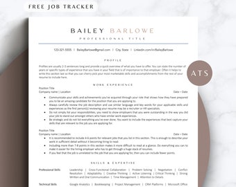 Modern Resume Template for Google Docs Creative Two Page ATS Friendly Resume Template Simple Resume for Manager Jobs CV Template Feminine