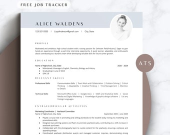 Student Resume Template College CV Resume Template School CV Photo weiterführende Schule Student Lebenslauf mit Foto College-Lebenslauf
